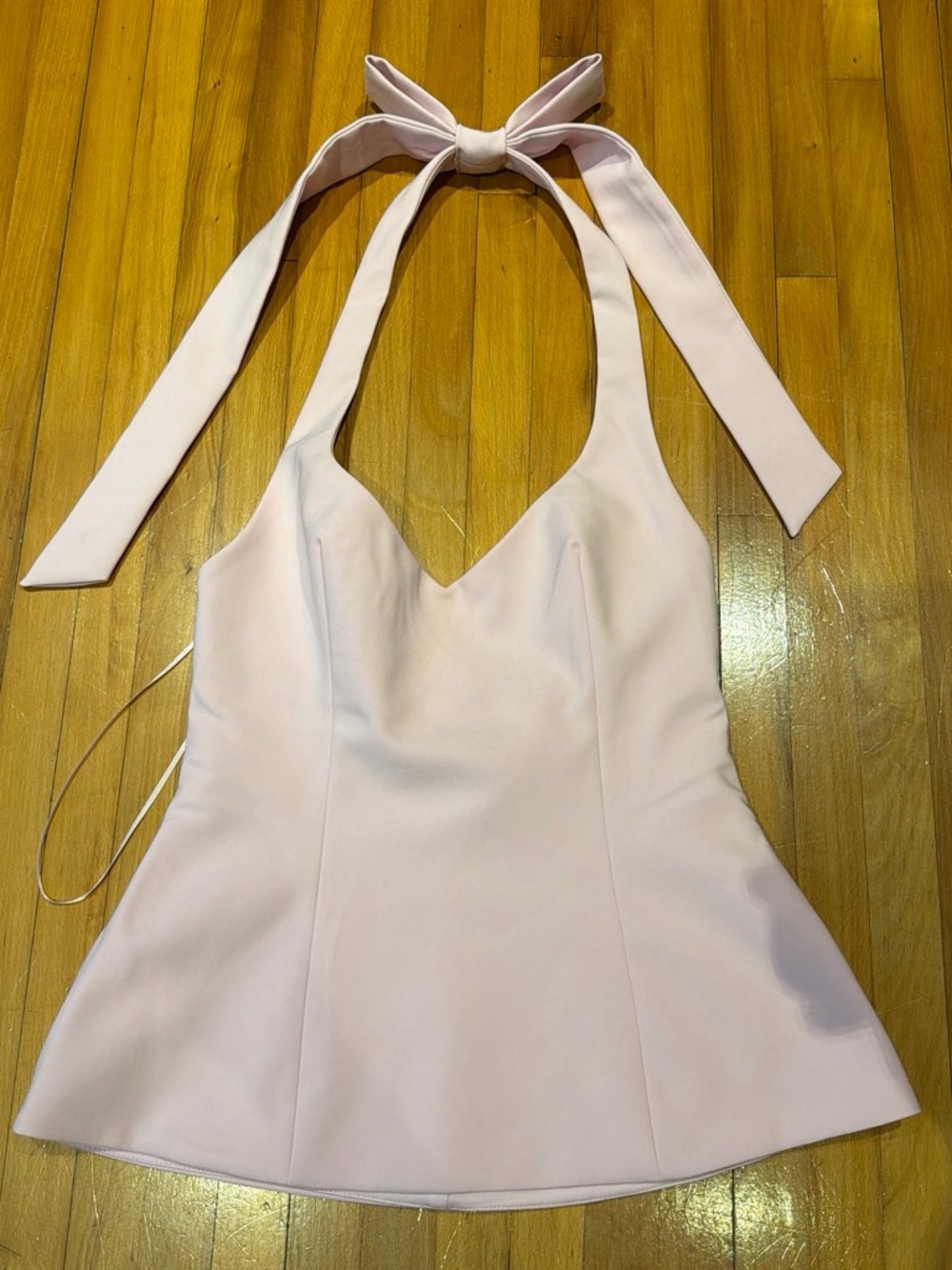 Zara Pale Pink Halter Tank Top